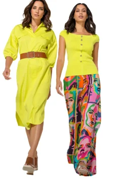 1242-80 / Aansluitende Geklede Top Met Stretch