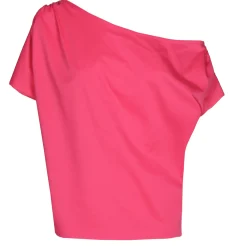 1668-74 / Asymmetrische Comfortabele Top In Katoen