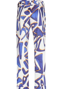 1545-29 / Baggy Broek Met Stretch, Oprolzoom, Mid Waist
