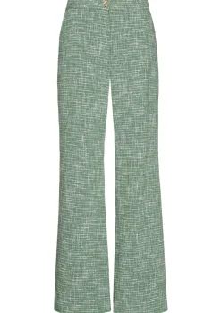 1588-62 / Broek In Fijne Bouclette, Wijd Been, Normal Waist