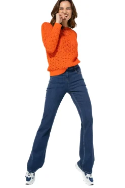 1519-23 / Comfortabele Bootcut Jeans, Normal Waist