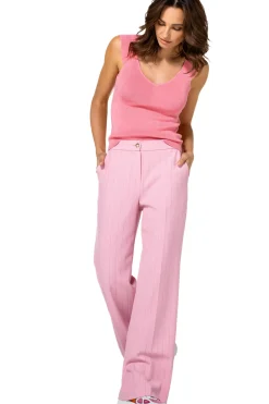 1553-71 / Comfortabele Citylook Broek, Recht Been, Normal Waist