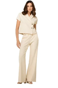 1583-34 / Comfortabele Citylook Broek, Recht Been, Normal Waist