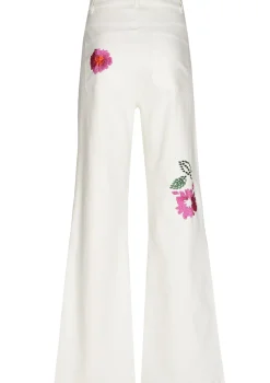 1509-69 / Comfortabele Jeans Met Broderie, Flared Leg, Normal Waist