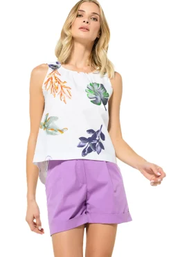 3681-69 / Comfortabele Top Met Rugeffect