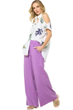 3574-40 / Comfortabele Wijde Broek, Normal Waist
