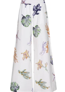 3581-69 / Comfortabele Wijde Katoenen Broek, Normal Waist