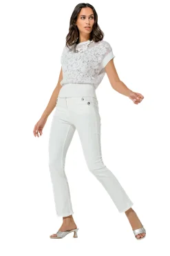 1266-91 / Elegante Half Doorschijnende Top
