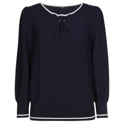 1248-21 / Fijn Gebreide Bicolor Pull
