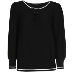 1248-10 / Fijn Gebreide Bicolor Pull