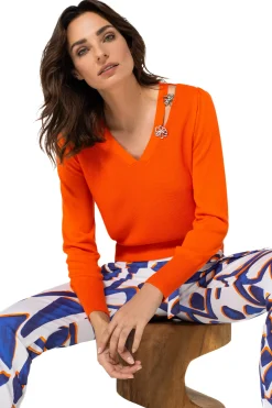 1259-53 / Fijn Gebreide Elegante Pull 2 Styles