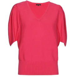 1247-74 / Fijn Gebreide Pull Met Mouweffect