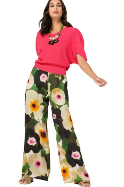 1247-74 / Fijn Gebreide Pull Met Mouweffect
