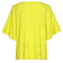 1249-80 / Fijn Gebreide Pull Met Bloemeffect
