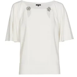 1258-91 / Fijn Gebreide Pull Met Fantasiemouw
