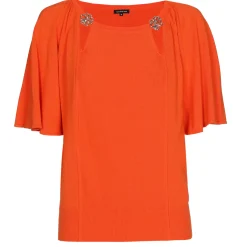 1258-53 / Fijn Gebreide Pull Met Fantasiemouw