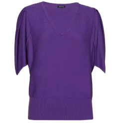 1247-45 / Fijn Gebreide Pull Met Mouweffect