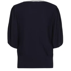 1247-21 / Fijn Gebreide Pull Met Mouweffect