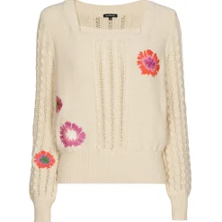 1222-34 / Katoenen Pull Met Broderie