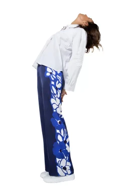 1608-90 / Korte Oversized Katoenen Bloes Met Broderie