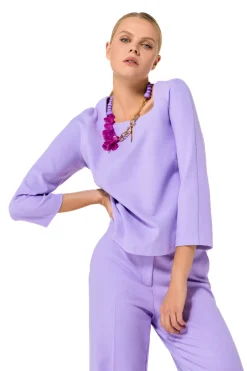 1681-46 / Korte Rechte Comfortabele Citylook Top