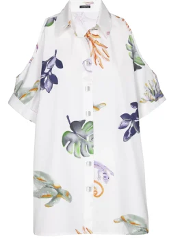 3682-69 / Lange Chemise Met Schoudereffect