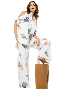 3682-69 / Lange Chemise Met Schoudereffect