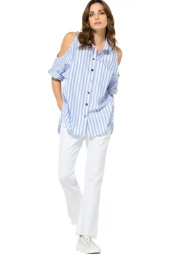 3678-24 / Lange Chemise Met Schoudereffect