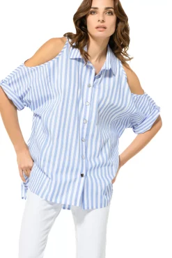 3678-24 / Lange Chemise Met Schoudereffect