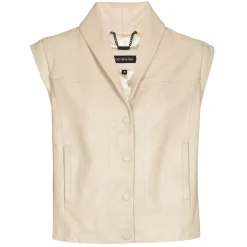 1800-33 / Lederen Vest Met Afneembare Mouw