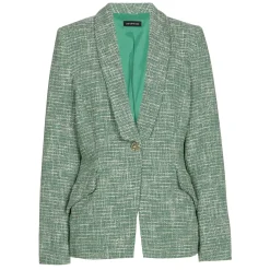 1888-62 / Licht Aansluitende Blazer In Lichte Bouclette