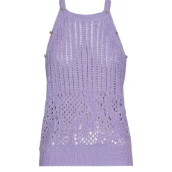 1232-46 / Los Gebreide Pull Met Afneembare Mouwen
