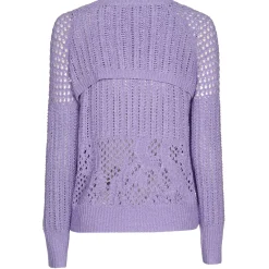 1232-46 / Los Gebreide Pull Met Afneembare Mouwen