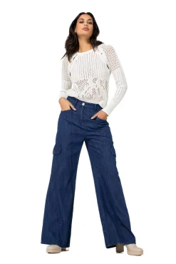 1232-91 / Los Gebreide Pull Met Afneembare Mouwen
