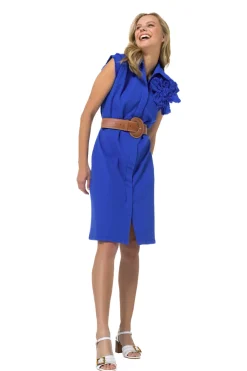 1113-27 / Rechtvallende Jurk Met Stretch