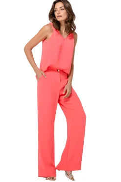 1521-72 / Soepelvallende Citylook Broek, Recht Been, Normal Waist