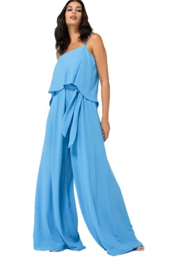 1520-64 / Soepelvallende Geklede Jumpsuit, Wijd Been
