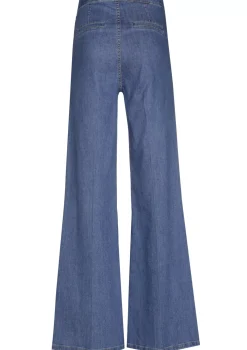 1515-24 / Soepelvallende Geklede Jeans, Wijd Been, Normal Waist