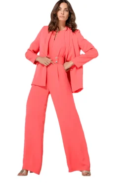 1522-72 / Soepelvallende Jumpsuit, Wijd Been