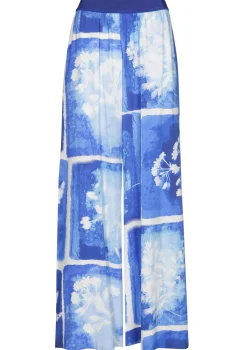 3564-29 / Soepelvallende Palazzo Broek, Normal Waist