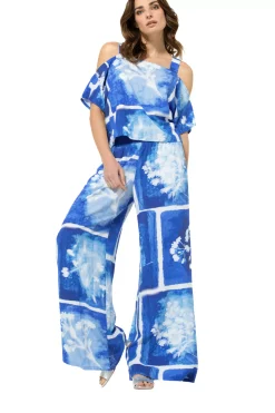 3564-29 / Soepelvallende Palazzo Broek, Normal Waist
