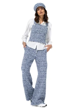 1557-29 / Sportieve Broek In Bouclette, Normal Waist
