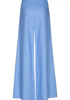 3571-24 / Wijde Broek In Linnen, Normal Waist