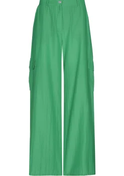 3554-61 / Wijde Broek Katoenmix, Normal Waist